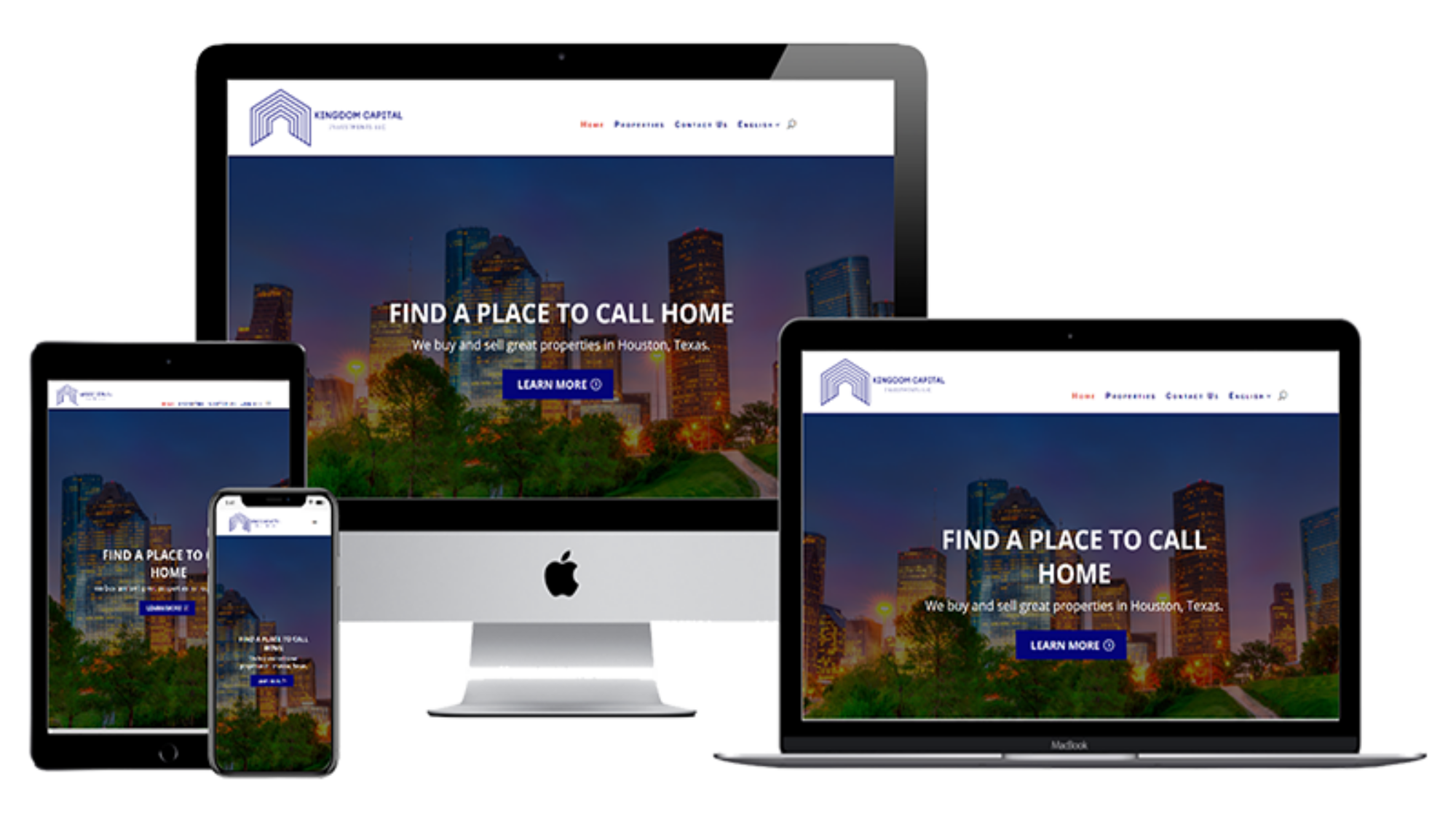 Kingdom Capital Investments Website Mockup
