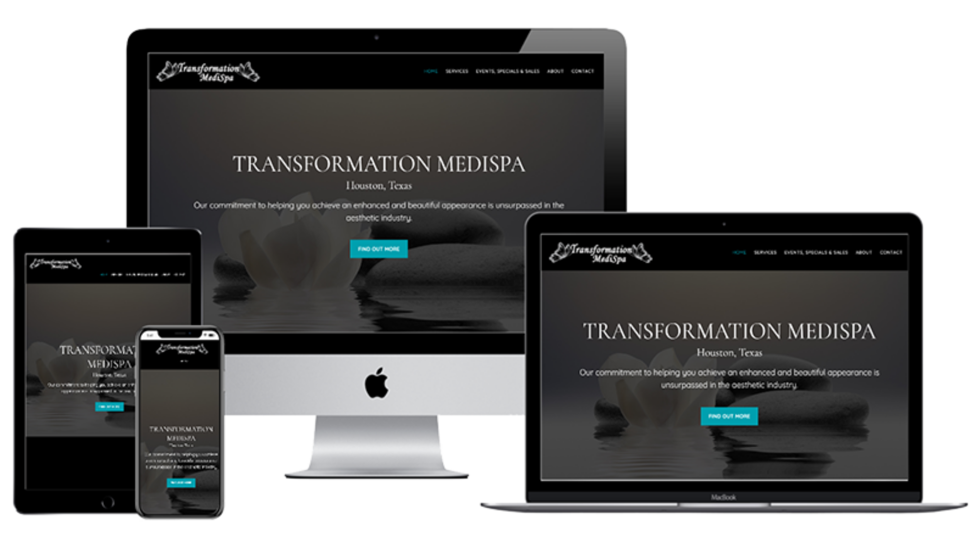 Transformation MediSpa Website Mockup