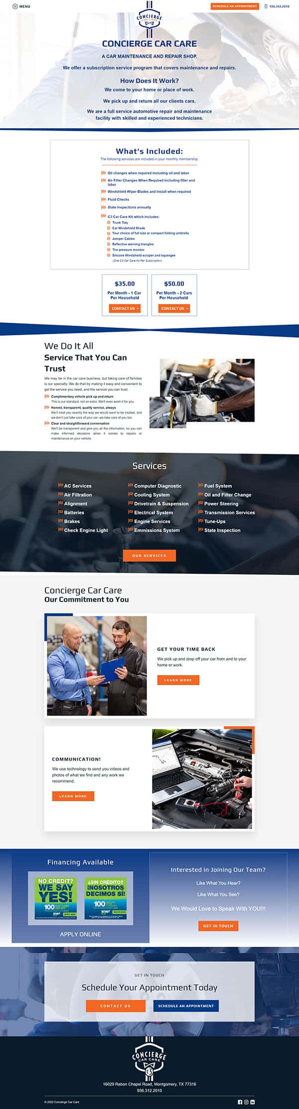 C3 Car Care Home Page