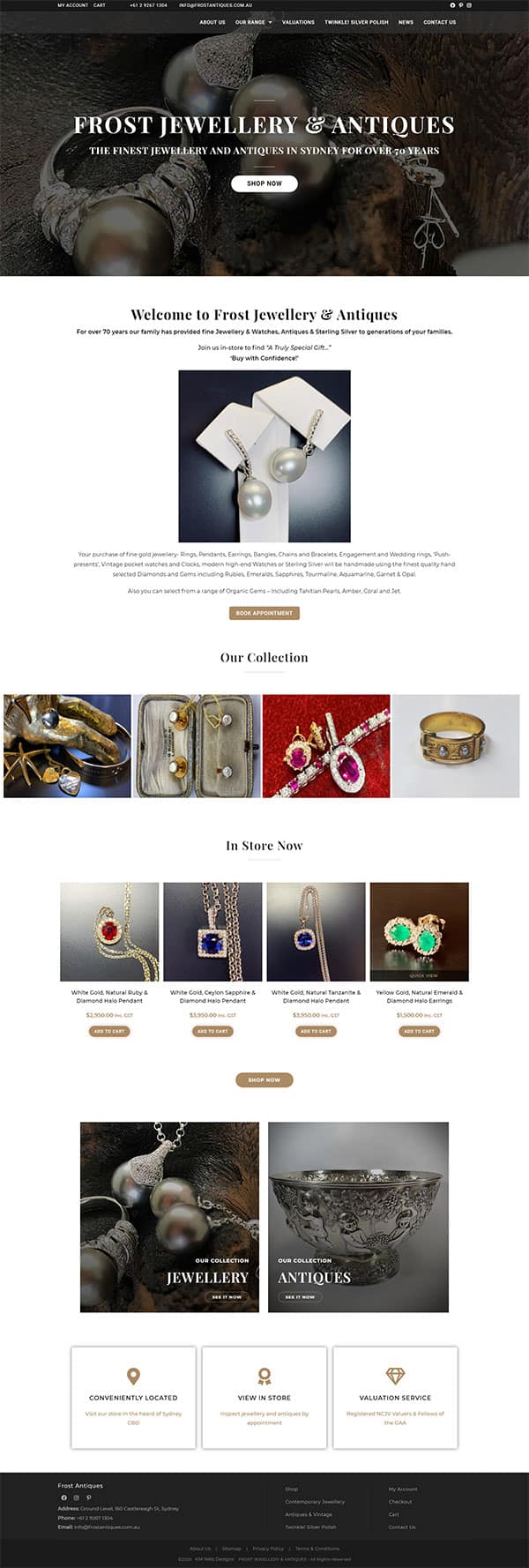 Frost Jewellery & Antiques Home Page