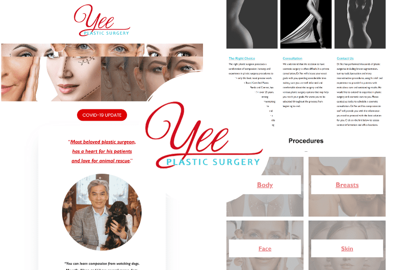 Yee Plastic Surgery Website Project